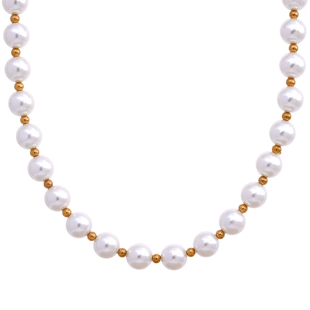 Chic Waterproof Pearl Necklace