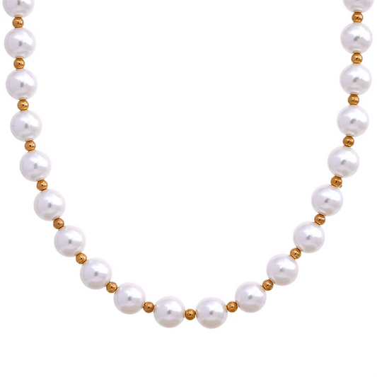 Chic Waterproof Pearl Necklace