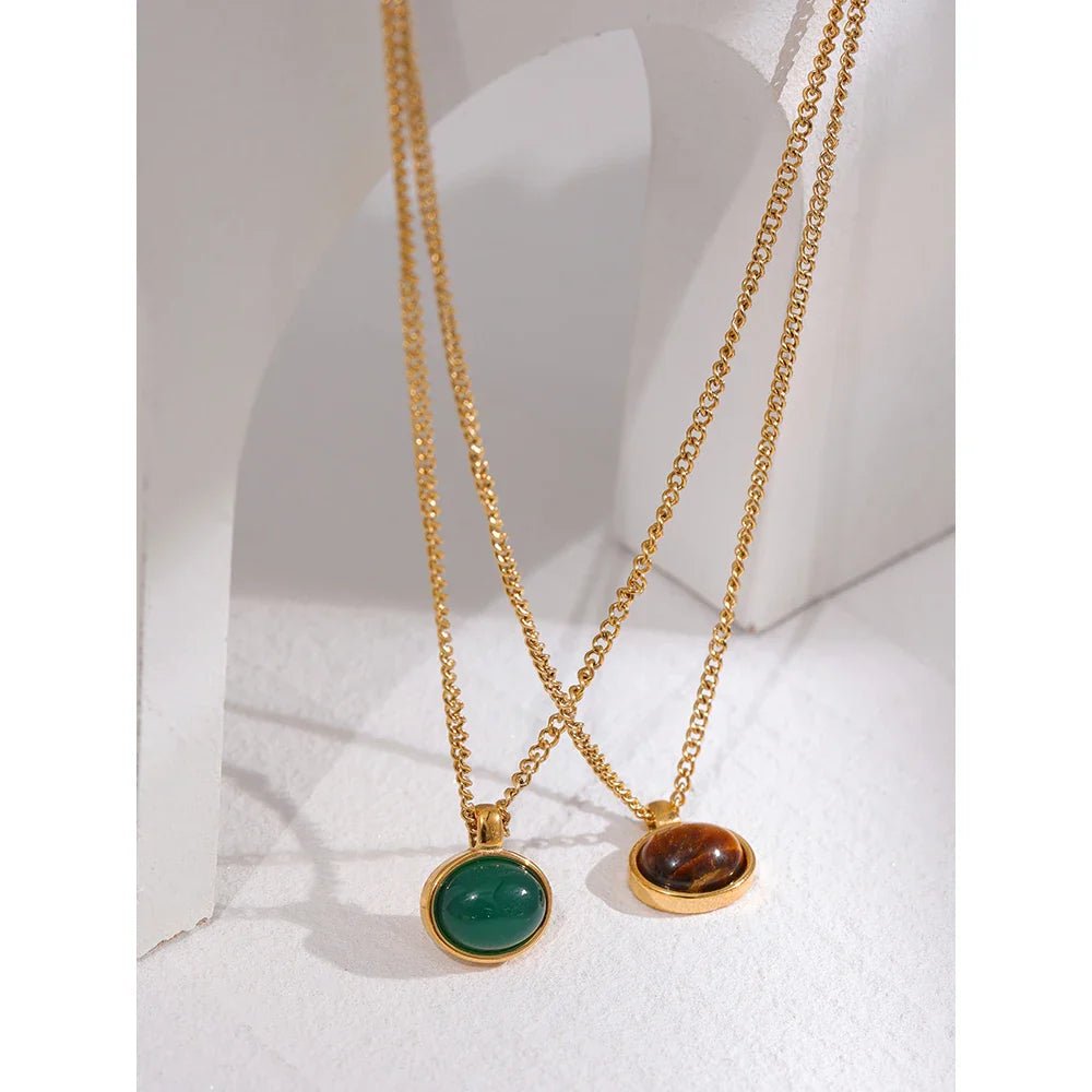 Tiger Eye Stone Necklace