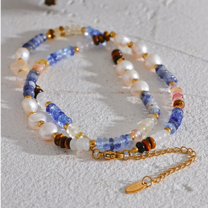 Blue Bead Necklace