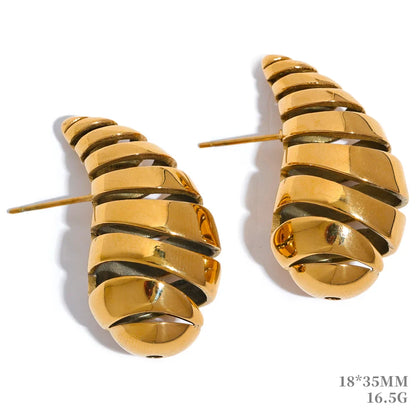 Water Drop Fashion Hollow Stud Earrings