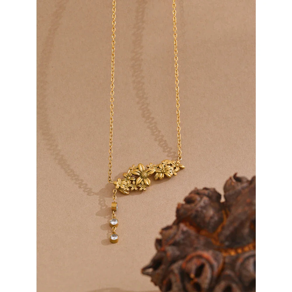 Gold Flower Necklace