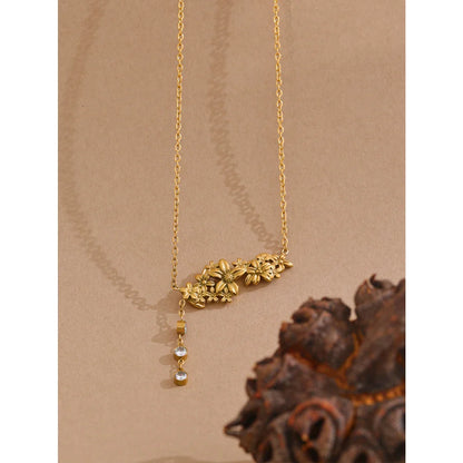 Gold Flower Necklace