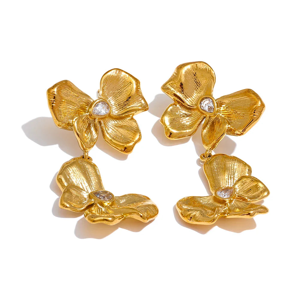 Large Flower Earrings