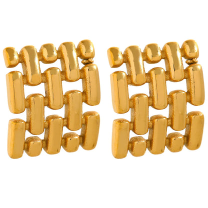 Square Stud Earrings