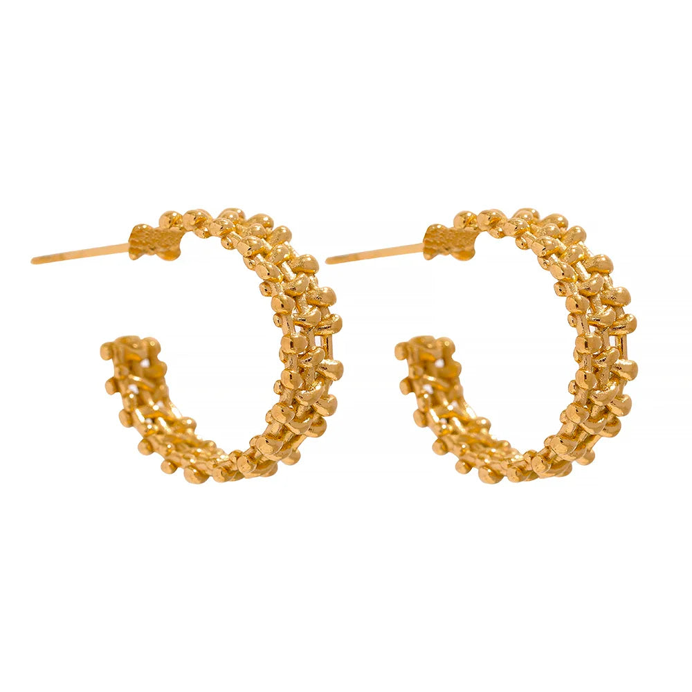 Golden Hoop Earrings