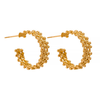 Golden Hoop Earrings