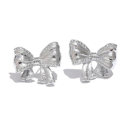 Waterproof Bow Knot Stud Earrings