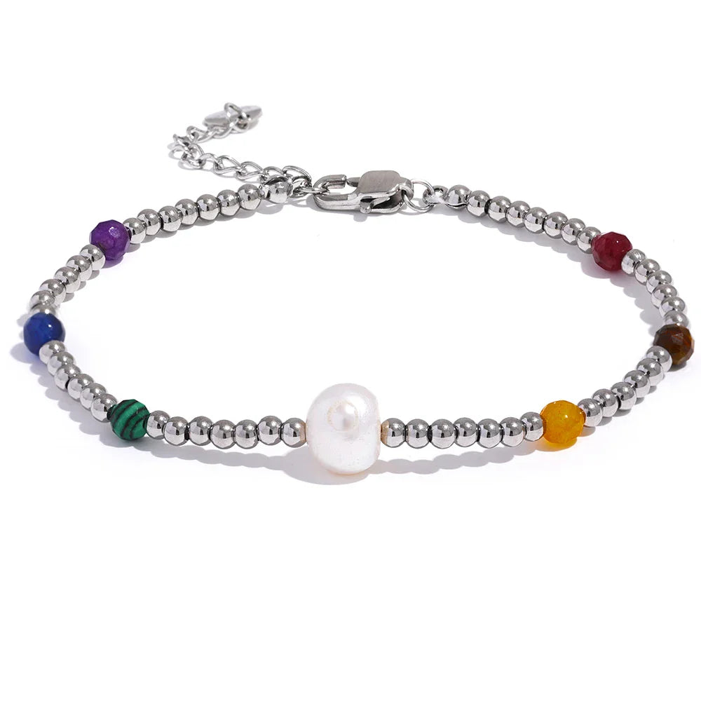 Silver Bead Bracelet