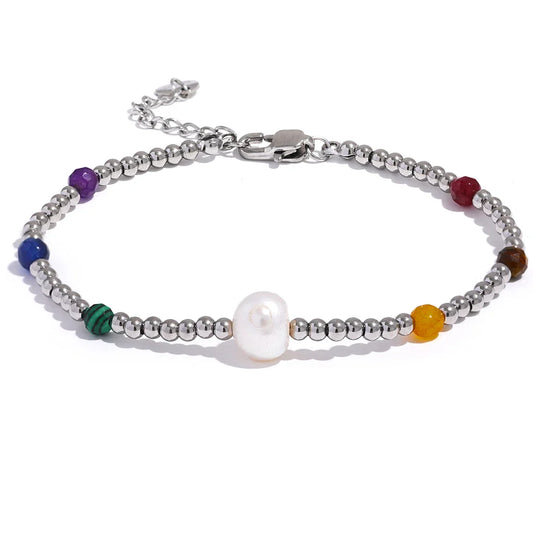 Silver Bead Bracelet