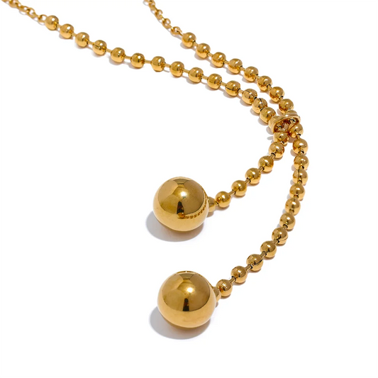 Short Chain Beads Necklace
