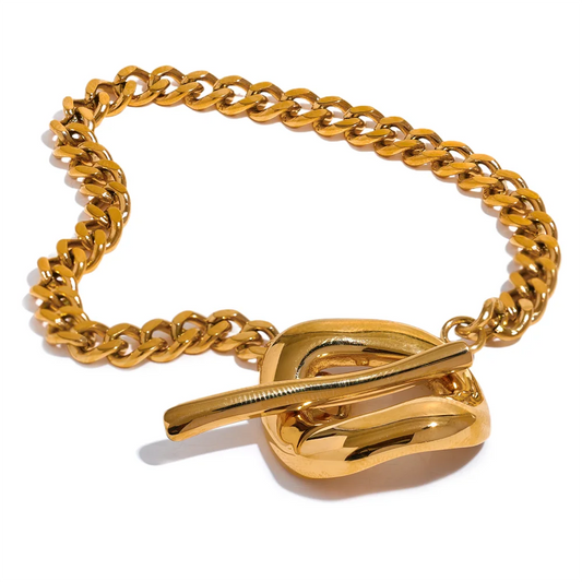 Statement Toggle-Clasp Bracelet