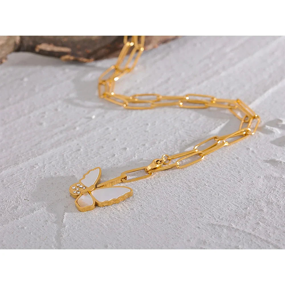 Gold Butterfly Necklace