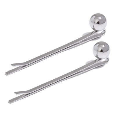 Round Bead Hair Clips