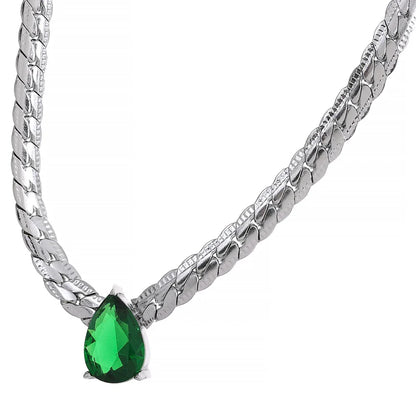 Bling CZ Necklace Bracelet Set