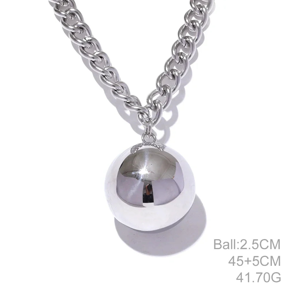 Smooth Round Bead Necklace