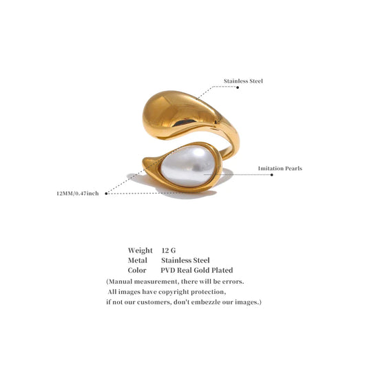 Pearl Gold Ring