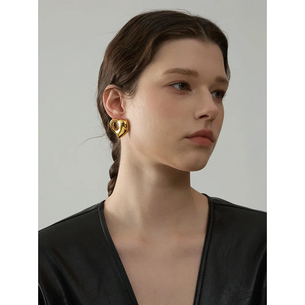 Heart Ear Studs