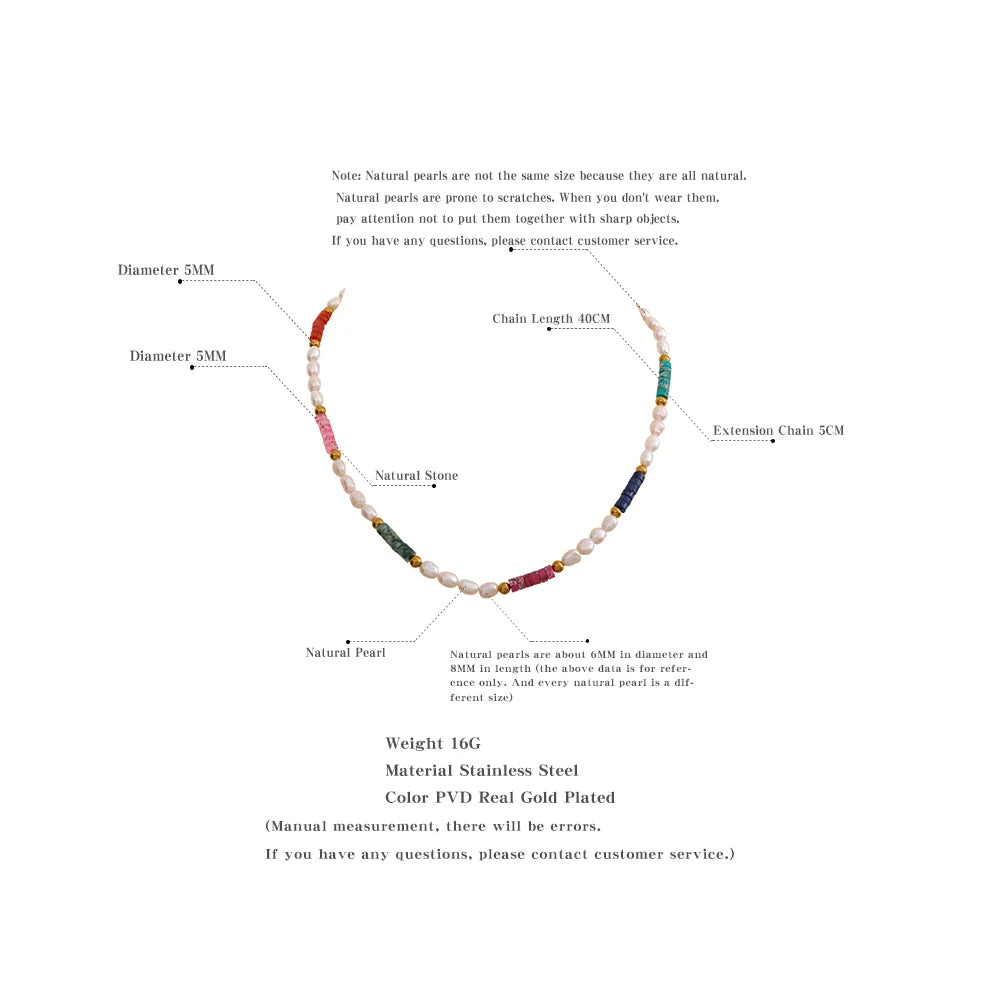 Coloured Glaze Pearl Necklace