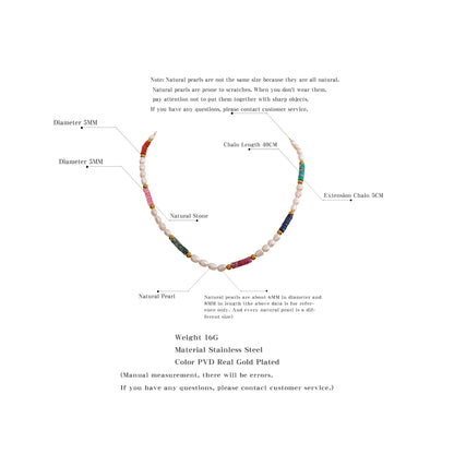 Coloured Glaze Pearl Necklace