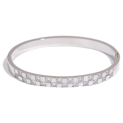 Cubic Zirconia Wide Bracelet
