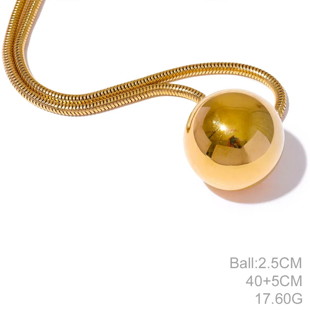 Smooth Round Bead Necklace