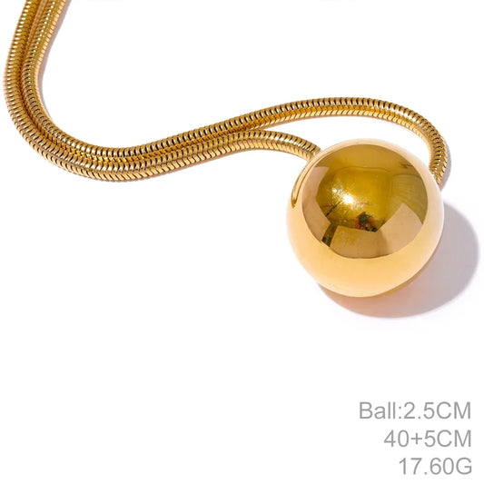 Smooth Round Bead Necklace