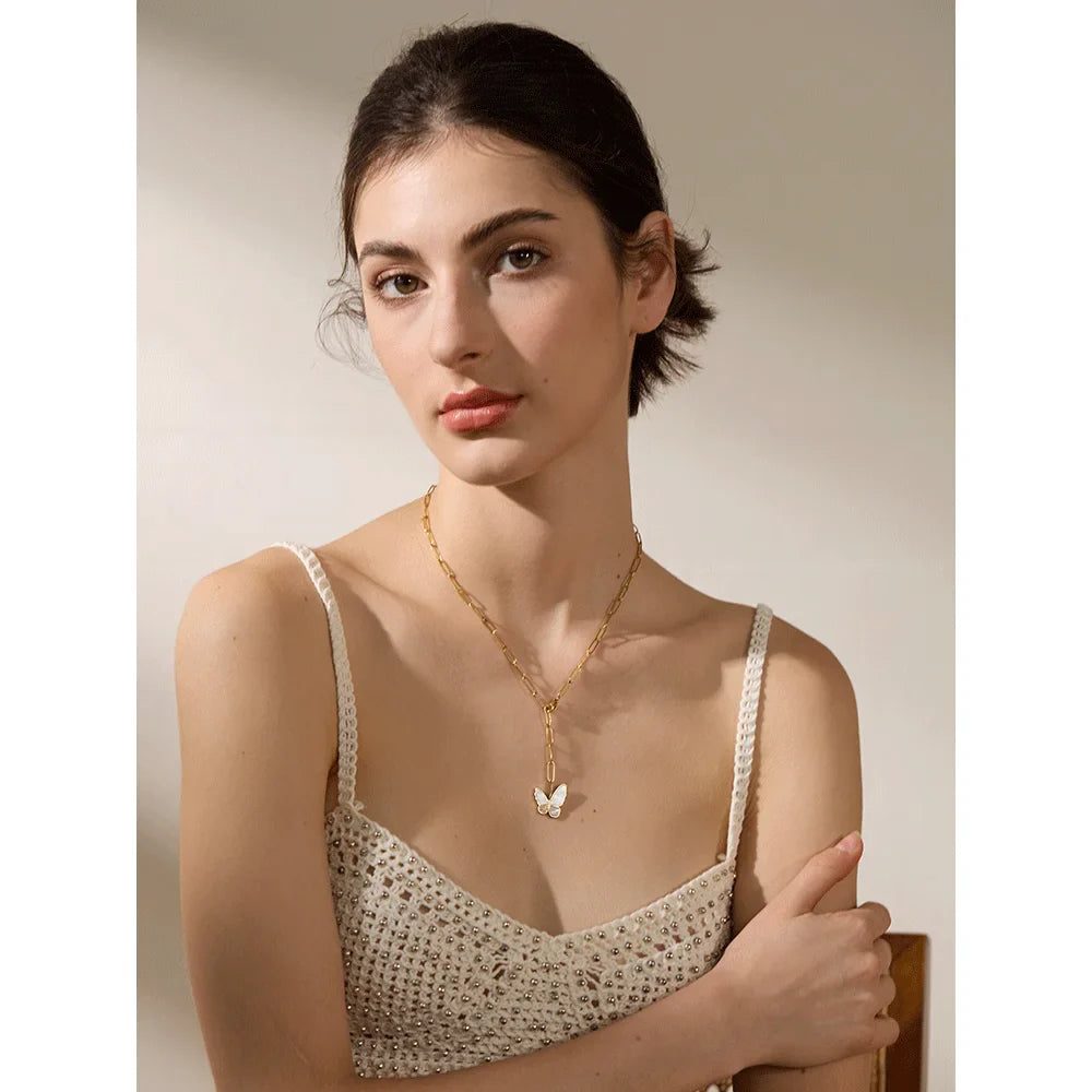 Gold Butterfly Necklace