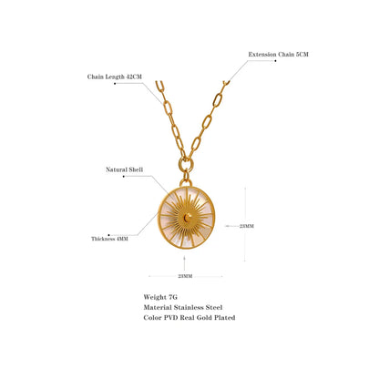 Gold Sun Necklace