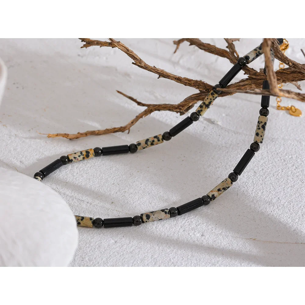Black Bead Necklace