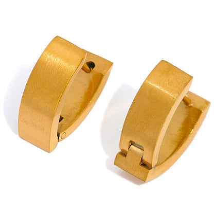 V-Shape Huggie Hoop Earrings