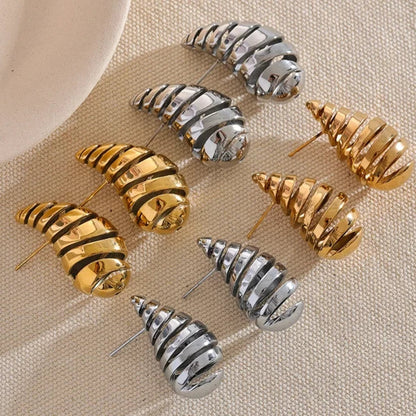 Water Drop Fashion Hollow Stud Earrings