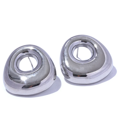 Geometric Hollow Stud Earrings