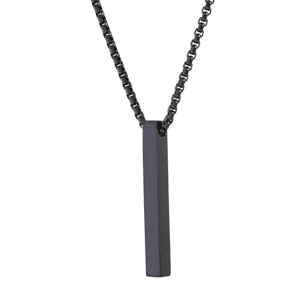 Long Square Pendant Necklace