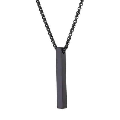Long Square Pendant Necklace