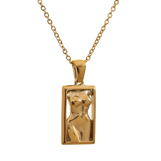 Square Pendant Necklace