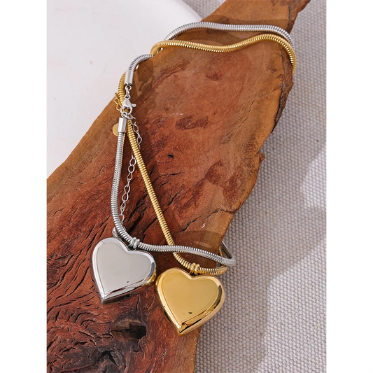Heart Necklace Gold