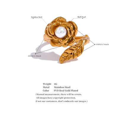 14k Gold Pearl Ring