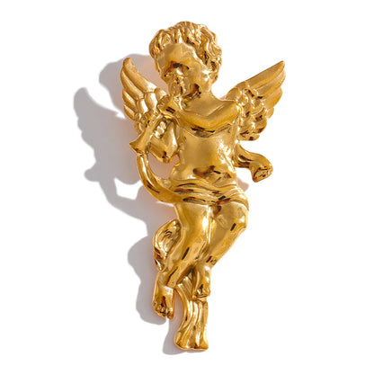 Angel Horn Brooch