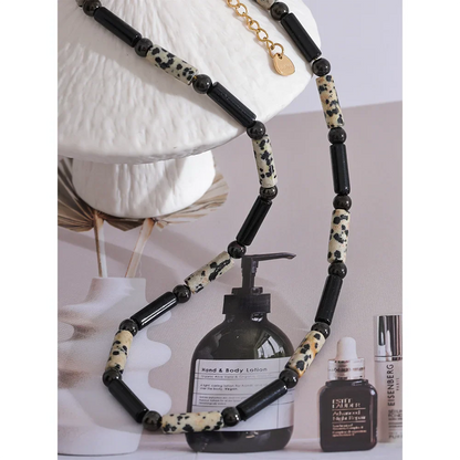 Black Bead Necklace