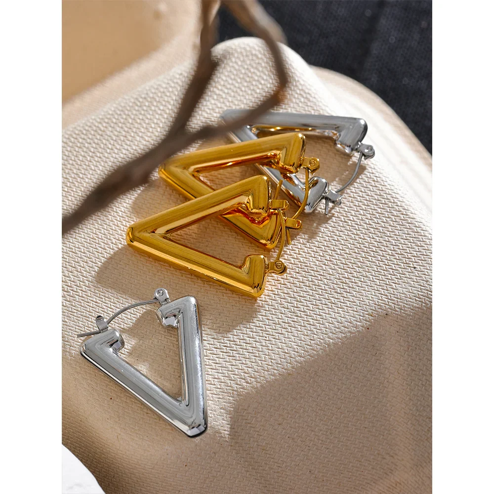 Triangle Hoop Earrings