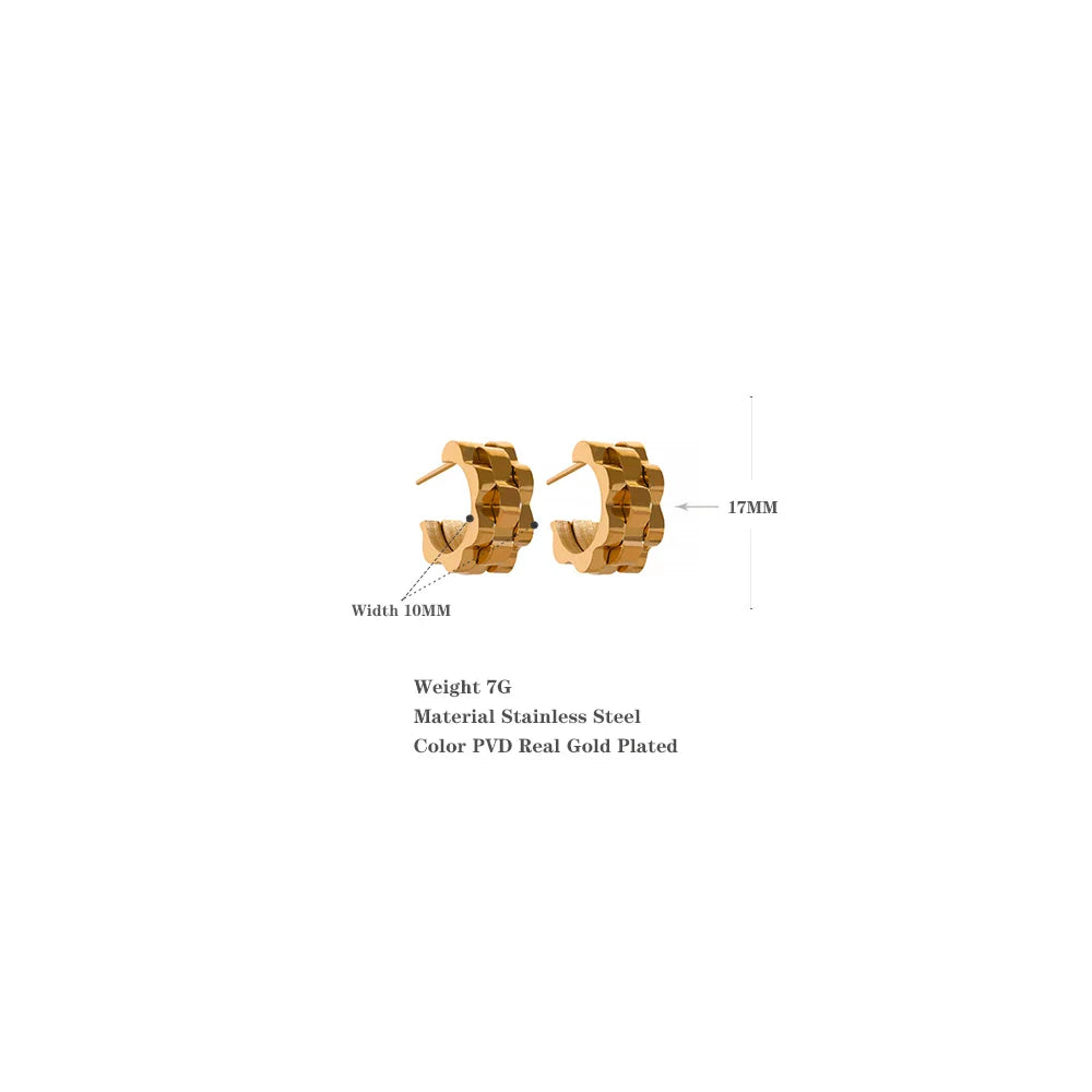 Texture Geometric Earrings