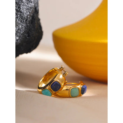 Natural stone earrings