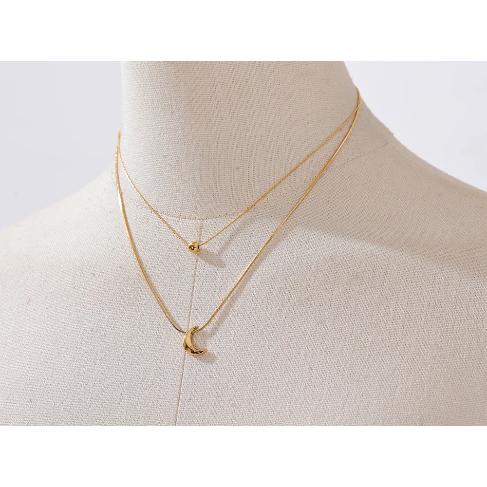 Gold Moon Necklace