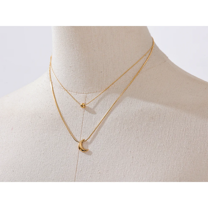 Gold Moon Necklace