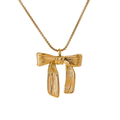 Bow Knot Pendant Necklace