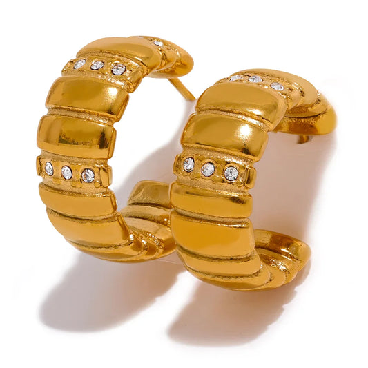 Gold Huggie Earrings