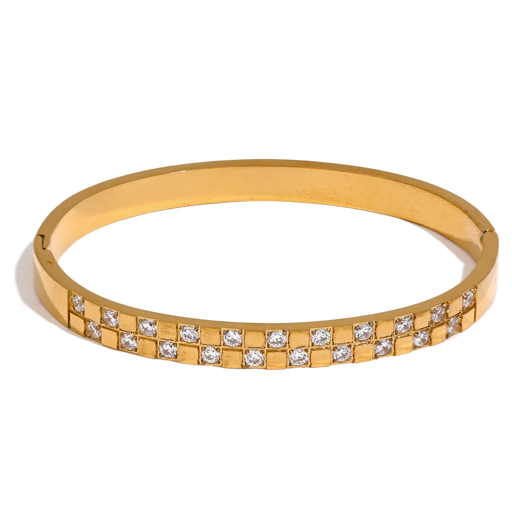 Cubic Zirconia Wide Bracelet