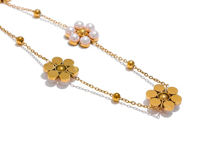 Beaded Flower Necklace