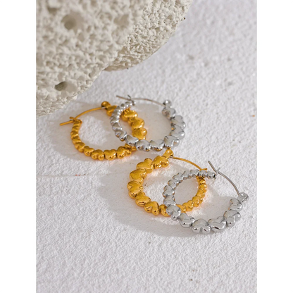 Heart Hoop Earrings